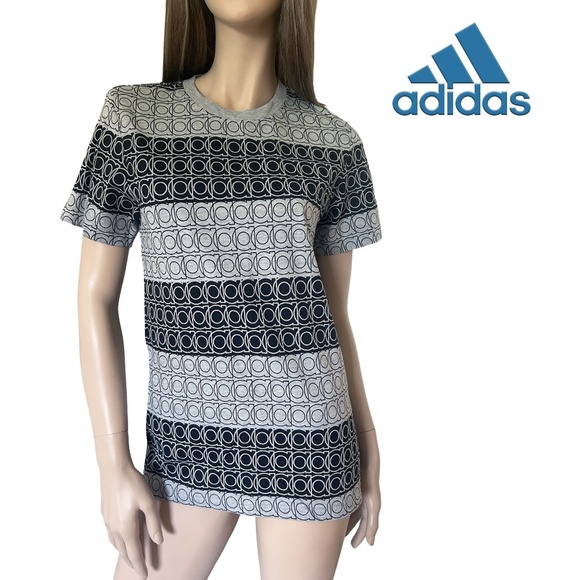 Adidas D Mono Tee All Over Logo print Shirt Tank t-Shirt Celebrate Originality - Picture 1 of 12